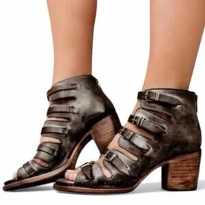 Freebird by Steven Quinn Boots Size 6 Brown Western Boho Horse Girl Lagenlook